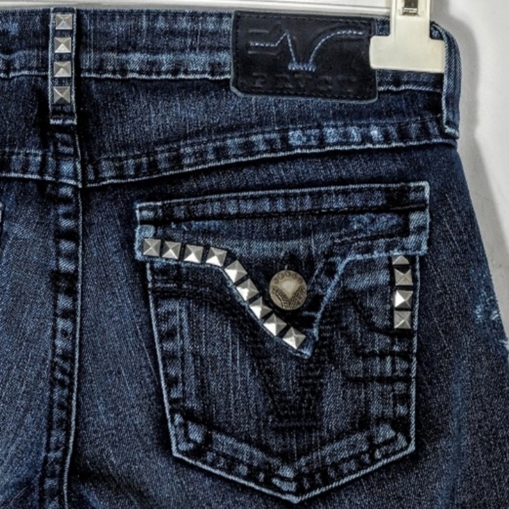 Y2K Prvcy Chelsea Distressed Studded Jean